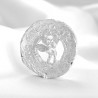 Кулон - Медаль из чистого серебра 999 пробы Ангел